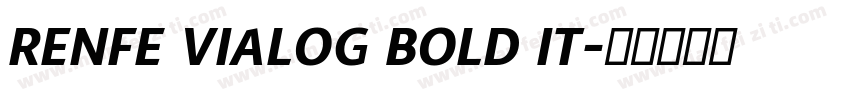 RENFE VIALOG BOLD IT字体转换